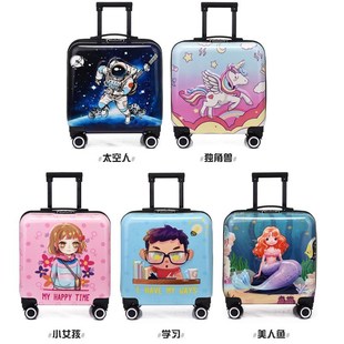 儿童bc拉杆箱男童女孩卡通20寸行李箱万向轮大容量旅行箱登机 新款