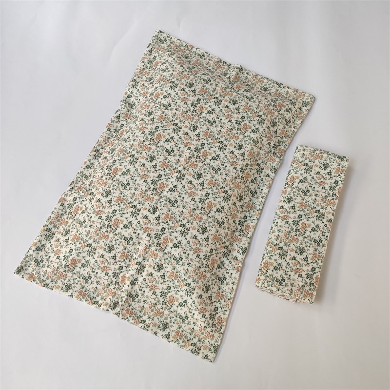 纯棉磨毛枕套一对装家用纯棉枕头套秋冬加厚小碎花单人48*74cm