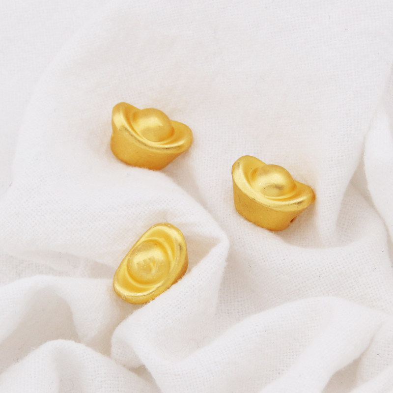 哑金色元宝手链配件通孔穿绳配饰饰品配件不掉色手工项链手绳材料,饰品/流行首饰/时尚饰品新,其他DIY饰品配件,淘宝优惠券,粉丝福利购,淘宝优惠卷