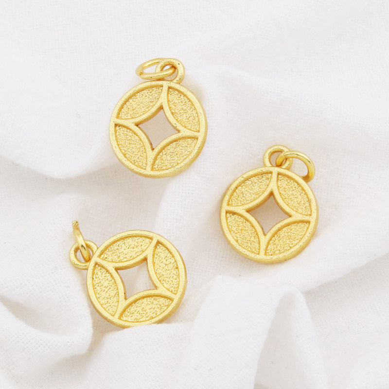 保色镂空铜钱吊坠手链项链钥匙扣挂件diy饰品配件手工编织材料,饰品/流行首饰/时尚饰品新,其他DIY饰品配件,淘宝优惠券,粉丝福利购,淘宝优惠卷