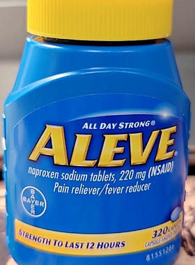 【美国直邮】aleve萘普生钠止痛片 缓解关节炎风湿骨痛经头痛