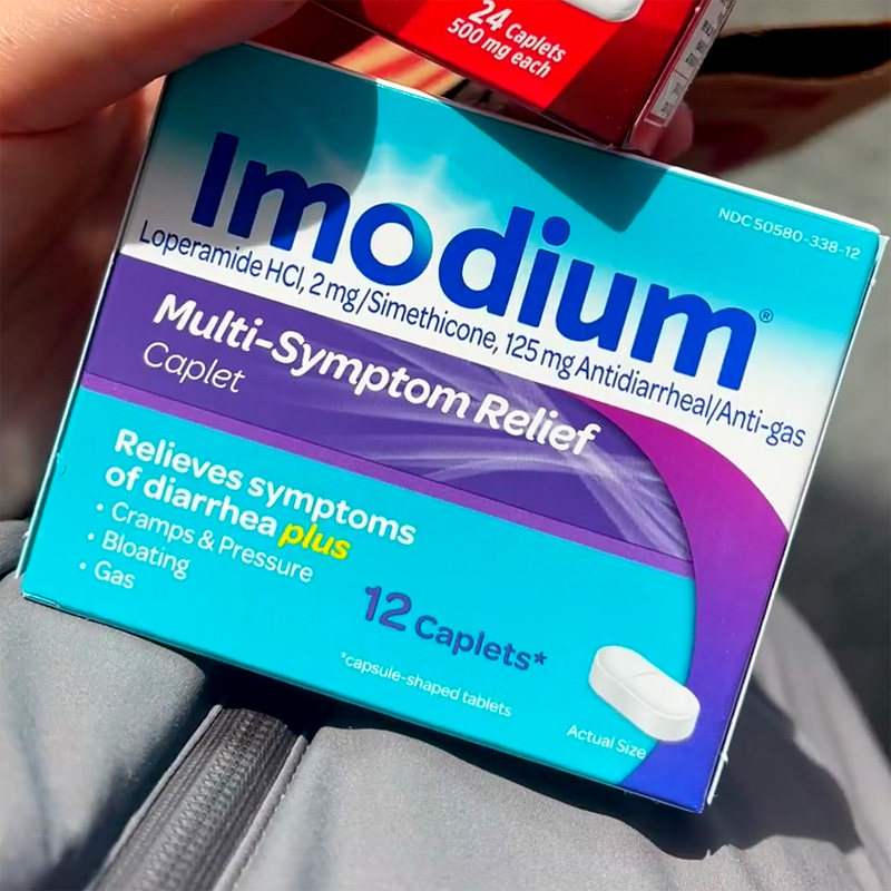 美国直邮Imodium易蒙停止泻药新药急性腹泻立停蒙脱石胀气痉挛痛1