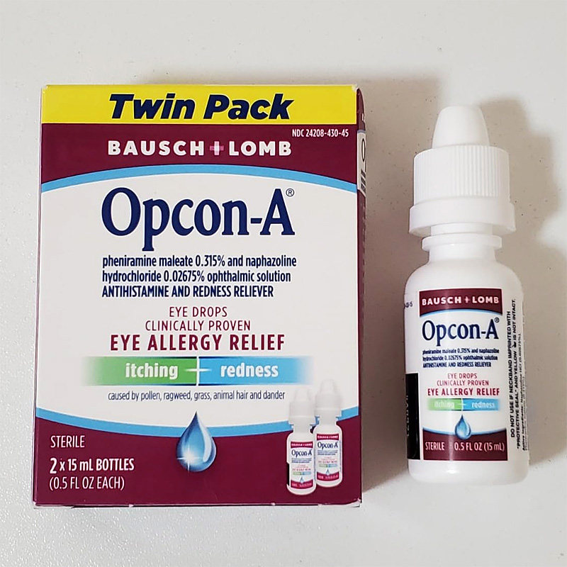 美国直邮 Opcon-A抗过敏滴眼抗组胺去红血丝眼药水止痒花粉过敏1