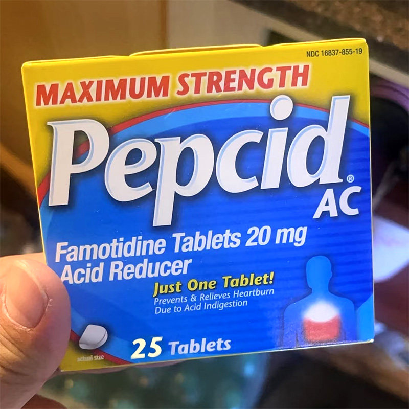 美国直邮Pepcid AC胃灼热反酸烧心食道逆流缓解片新药法莫替丁片1