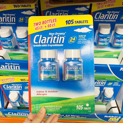 【美国直邮】 BAYER Claritin开瑞坦氯雷他定抗过敏片 过敏性鼻炎