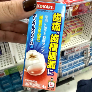 牙龈浓肿痛溃疡龋齿蛀牙神经痛 森下仁丹牙痛止痛膏 日本直邮