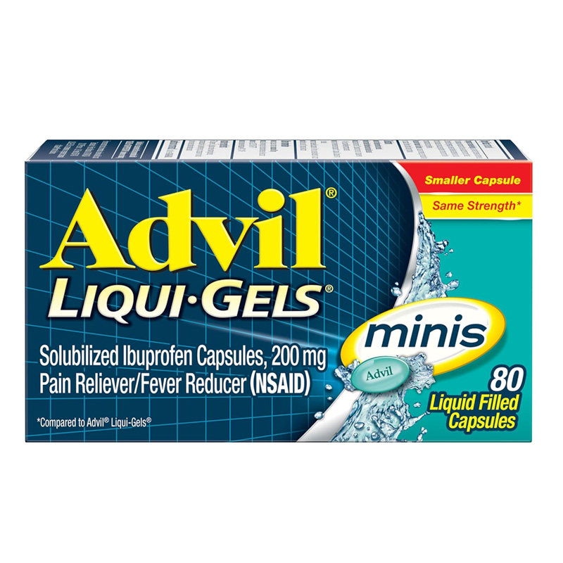 美国直邮 Advil布洛芬液体胶囊mini微粒速效感冒止痛退烧不伤胃1