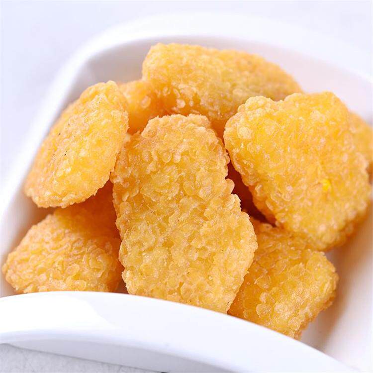 生产心状鸡块裹糠机连续上糠上雪花片设备产量大操作简
