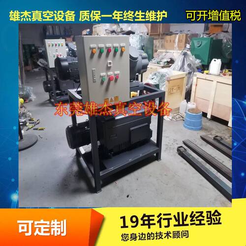 动漫公仔盲盒树脂工艺品专用罗茨旋片泵  XJ302罗茨泵 真空泵机组