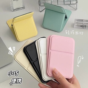 小镜子便携化妆镜旅游可折叠手持补妆镜学生宿舍折叠镜迷你随身镜