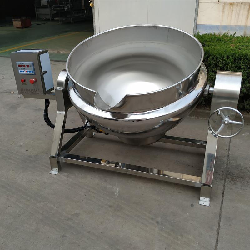 食品厂用电加热夹层地瓜煮锅 蒸汽金桔浸糖煮锅 大型阿胶蜜枣煮锅