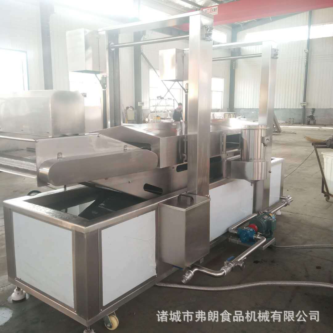 不锈钢食品成套加工设备厂家 蟹黄锅巴油炸流水线 鸡柳油炸流水线
