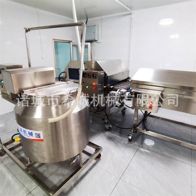 长白山参片裹糖涂层机瀑布式加热裹糖设备柠檬片巧克力涂层上糖机