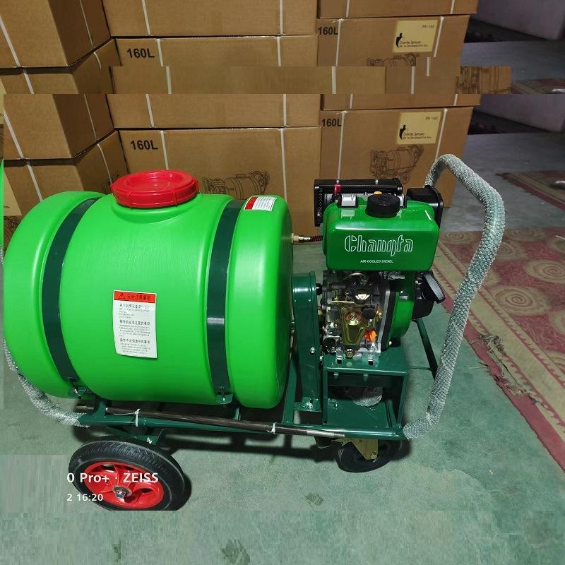 推车式打药机160升充电动220V高压农用消毒机车柴汽油喷雾器防疫