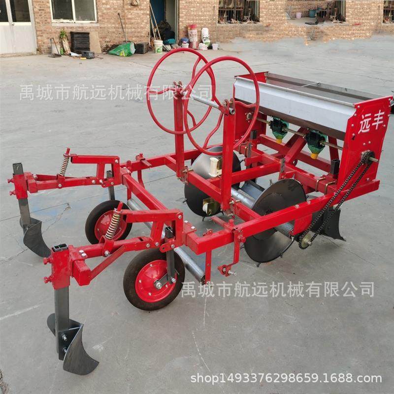 单垄起垄施肥覆膜一体机 红薯辣椒甘蓝白菜花菜铺滴灌带起垄机