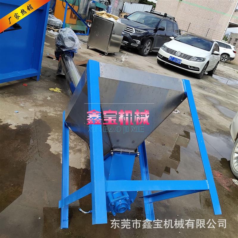 附近工厂 定制螺旋输送机 聚氨酯颗粒加料机 塑料片材 粉体提升机