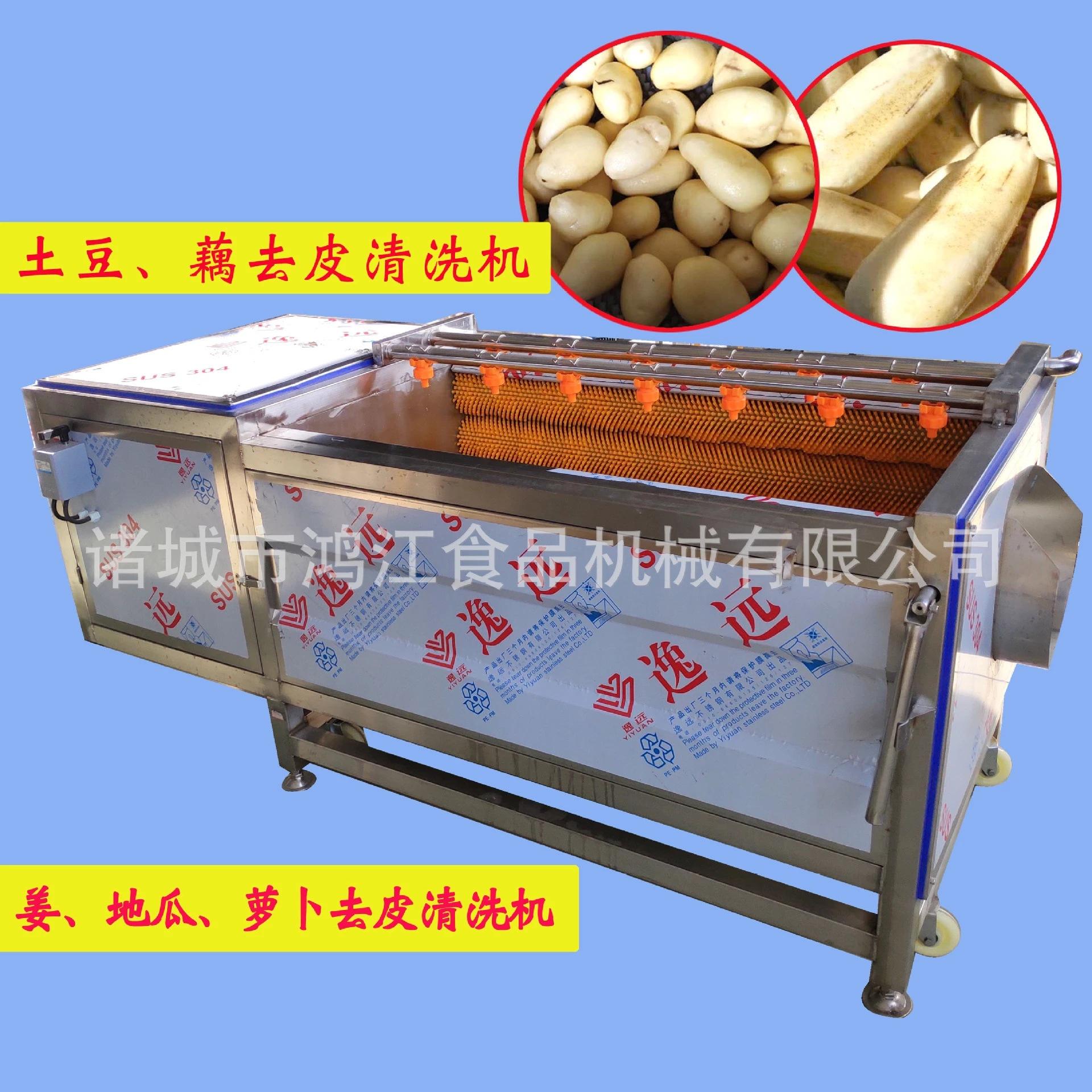 土豆去皮清洗机毛棍清洗设备胡萝卜机械电动带喷水蔬果果蔬