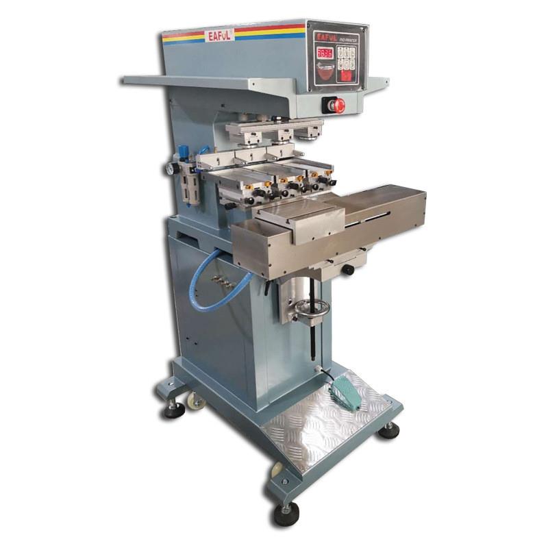 自动三色穿梭移印机价格 玩具印刷机 公仔上色设备