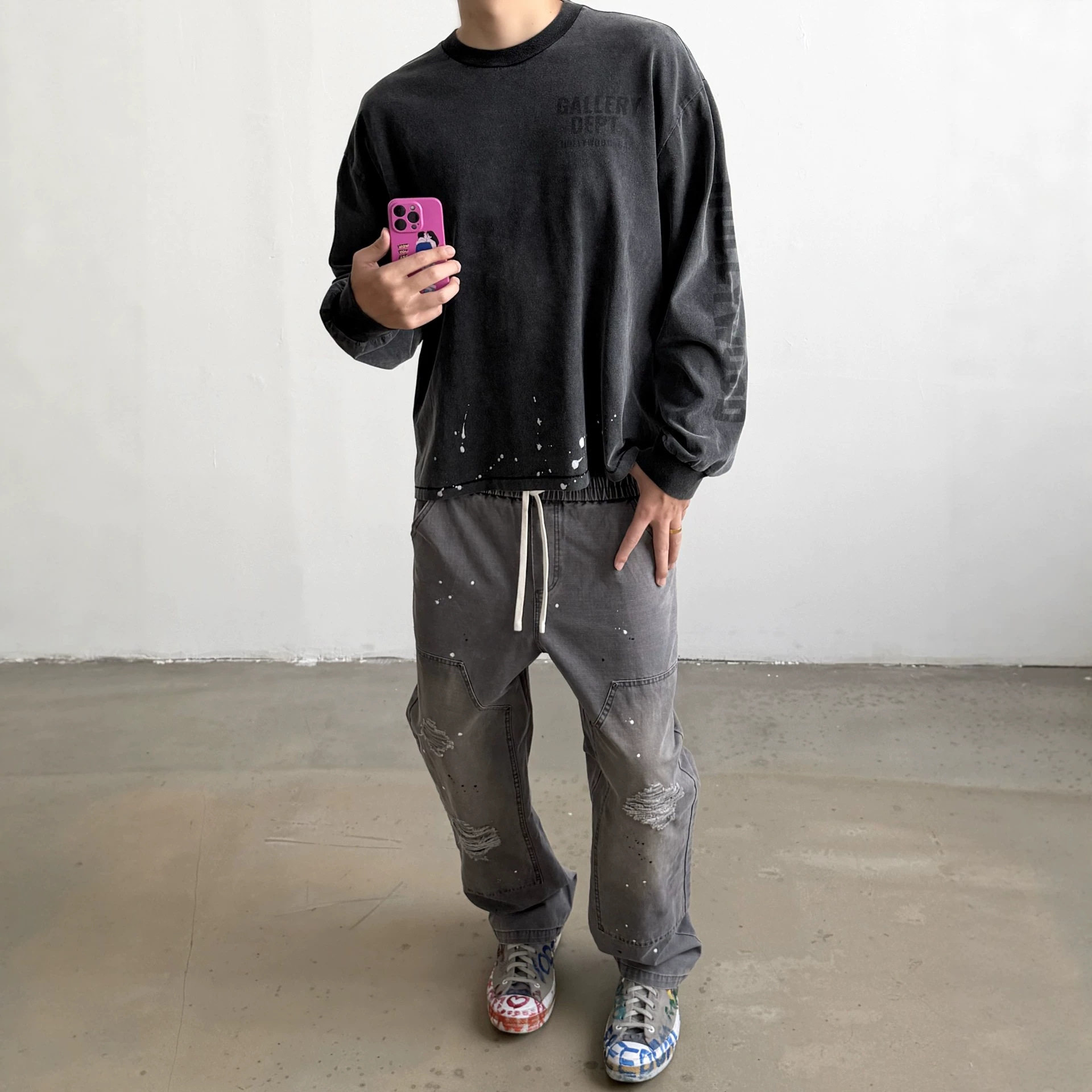 GALLERY DEPT 26AW “ Hollywood 限定 ” 街头宽松风格长袖T恤
