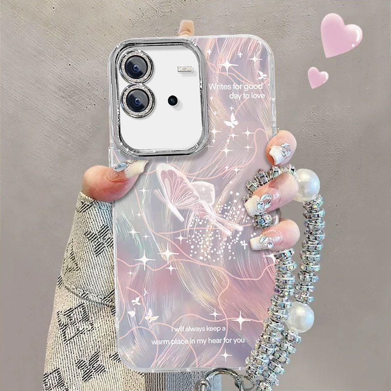 适用于iqooNeo6手机壳neo6se线条蝴蝶V2196A保护套v1v0neo6se 简约voviipooneo6新款v2l96a女防摔全包时尚潮