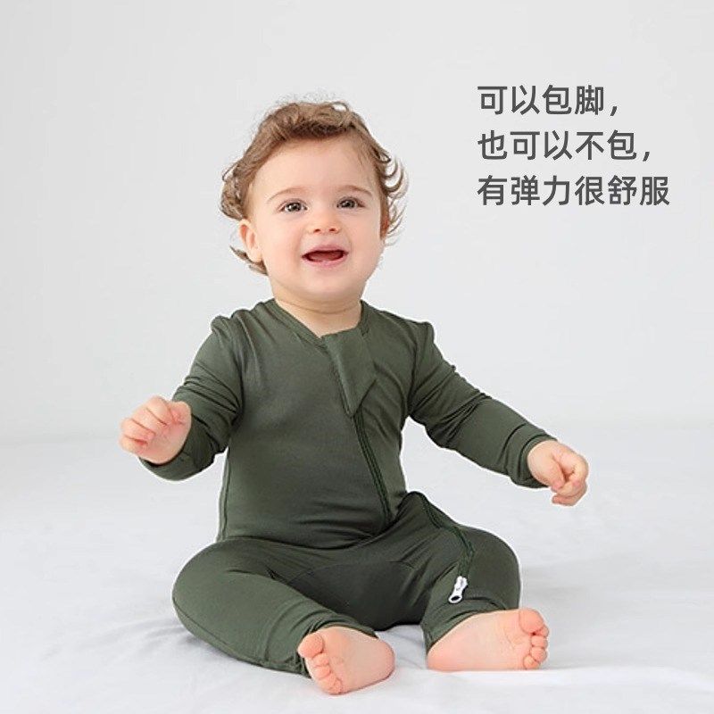 婴儿睡袋夏季超薄款na类包手包脚幼儿童防踢被宝宝连体睡衣空调服
