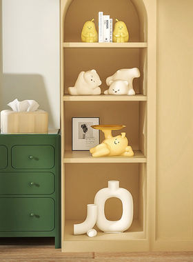 奶油风酒柜装饰品l摆件客厅软装摆设玄关电视柜法式风家居饰品套