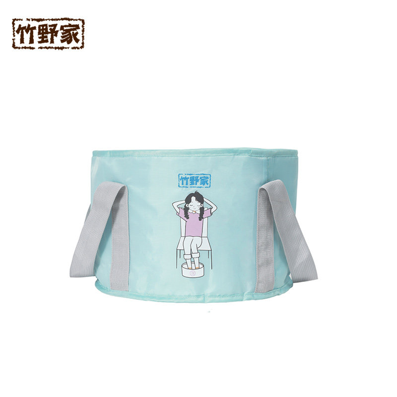 便携式可折d叠盆户外水盆旅行用品泡脚袋洗衣洗脸盆洗脚水桶尿布