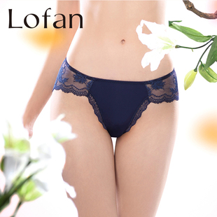 Lofan利巴进口花边刺绣无痕三角裤性感舒适柔软提臀内裤女5157
