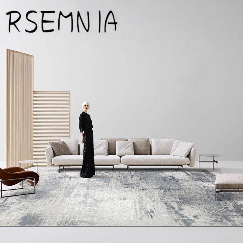 Rsemnia意式轻奢地毯客厅高级家用沙发茶几毯免洗可擦卧室床边毯