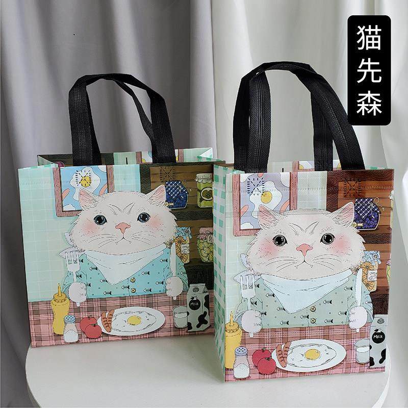 不织布布防水袋环保外送手提纸袋覆膜布袋快餐打包袋兜子网红新款,包装,礼品袋/塑料袋,淘宝优惠券,粉丝福利购,淘宝优惠卷