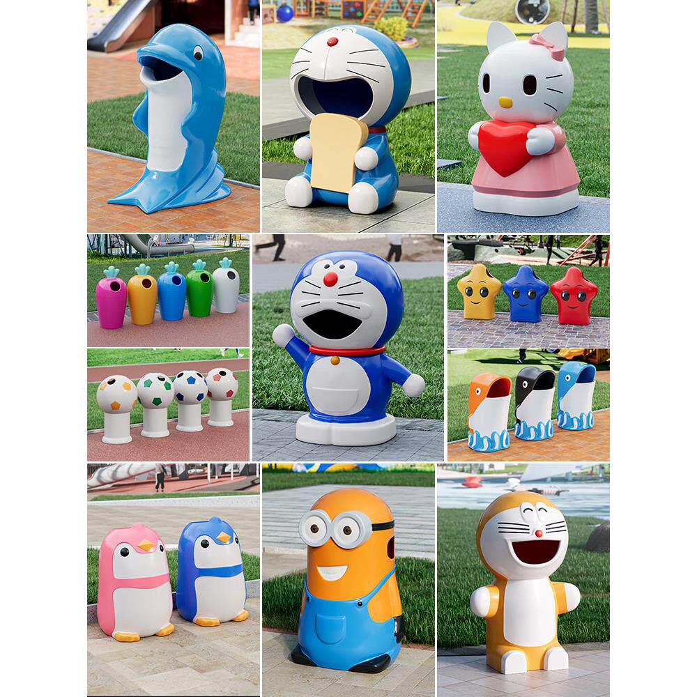 户外垃圾桶室外园林景区公园创意卡通彷树桩环卫果皮箱分类垃圾箱