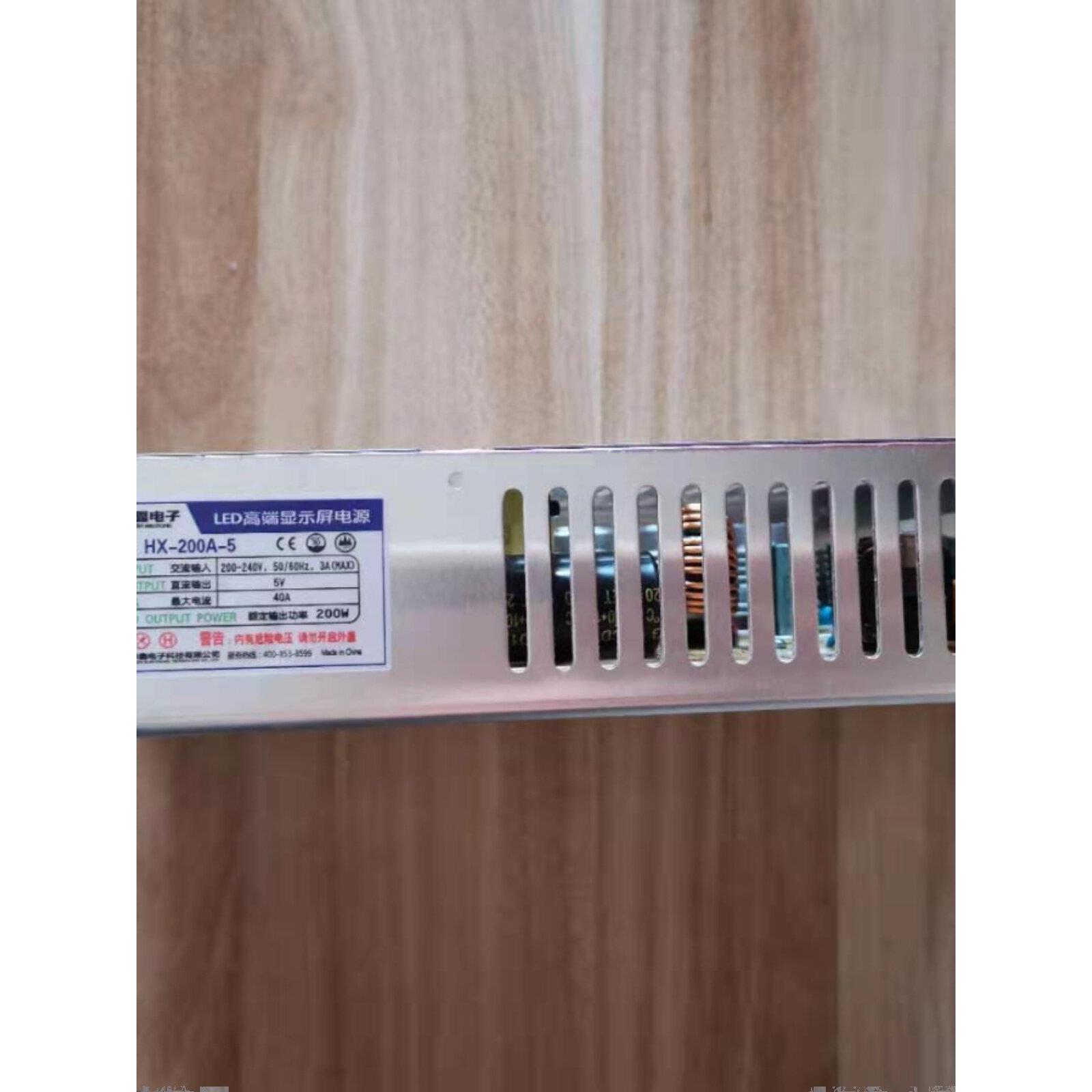 华信电子Led全彩显示开关电源5V40A200W电源Hx-200A/N/B-