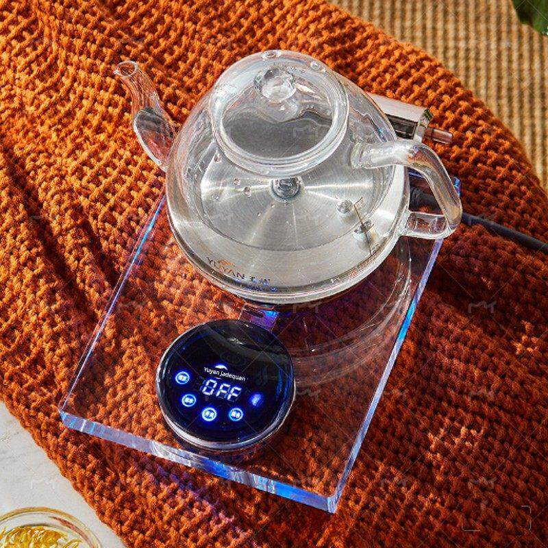 玉焰 Y5全自动底部上水电热烧水壶煮茶器水晶玻璃泡茶壶家用恒温