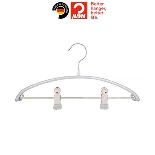 德国原装进口MAWA童装衣架小孩儿童小衣架带夹子环保浸塑防滑PK