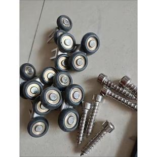 衣柜移门上滑轮厨房钛合金推拉门上轮卫生间吊滑滚轮橱柜上轨道轮