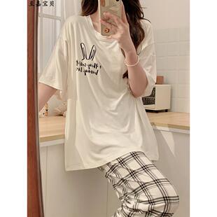 套装 怀孕短袖 模态产后母乳喂养 夏季 采购产品孕妇睡衣与乳房垫