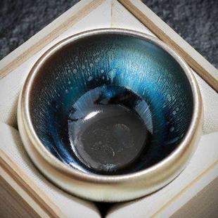 建盏茶杯单只茶盏主人单杯纯手工陶瓷茶碗功夫茶具品茗单个 观星