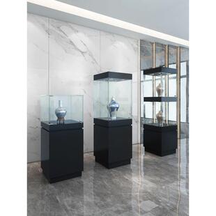 玻璃展示柜木质博物馆古董瓷器文物玉器收藏品柜烤漆展台珠宝柜台