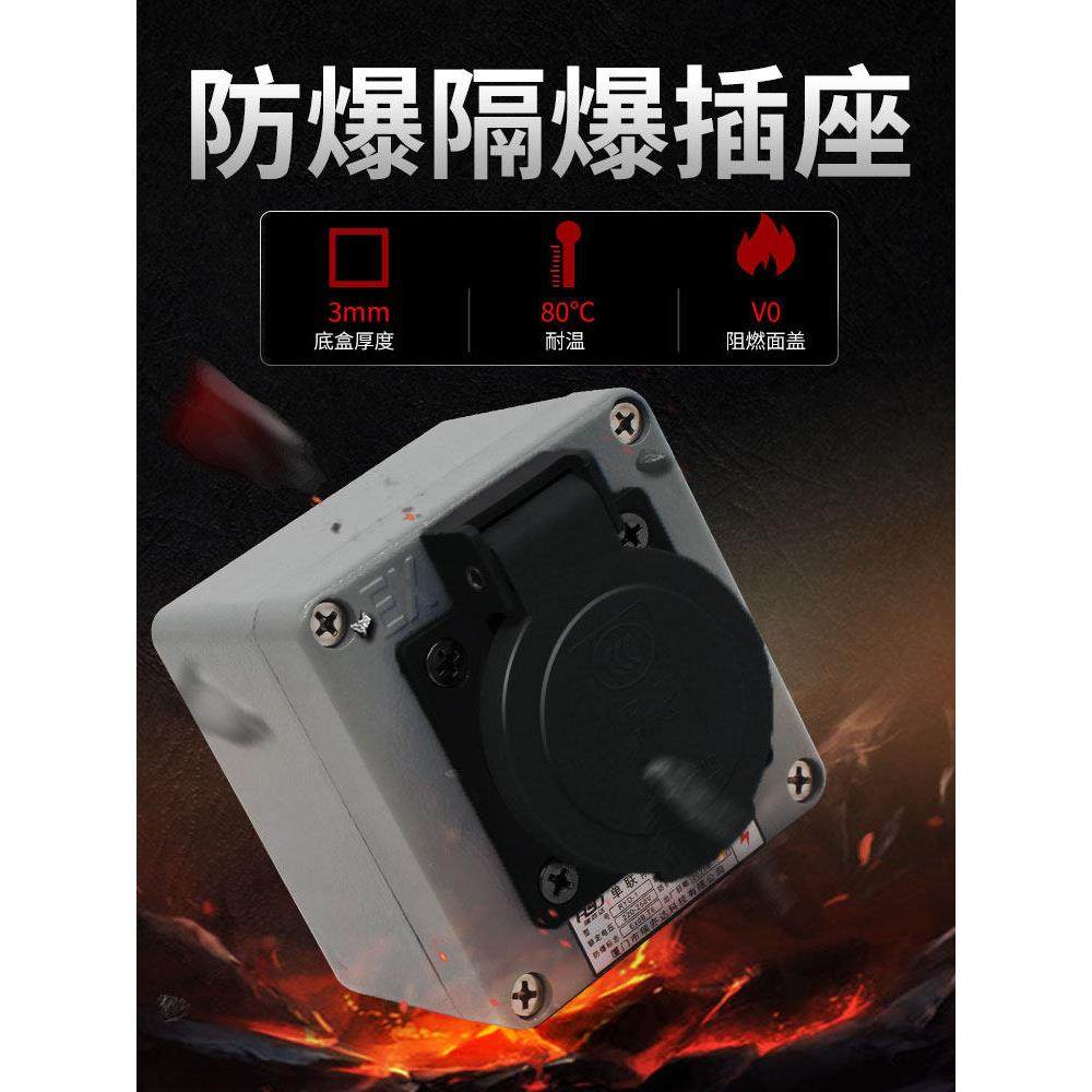 工业防爆插座220V/380V16A瑞亦达墙壁五孔10A多功能防水明装插排,电子/电工,电源插座,淘宝优惠券,粉丝福利购,淘宝优惠卷