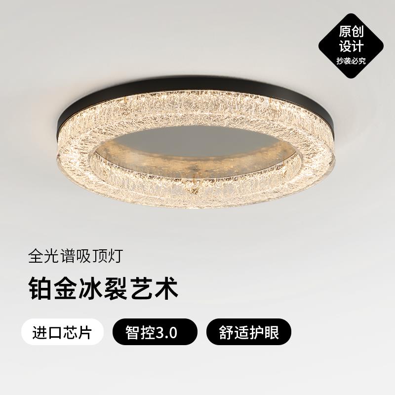 意式极简客厅树脂吸顶灯现代简约高端设计师2025新款主卧室房间灯