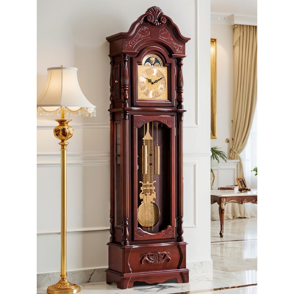 北极星机芯落地钟客厅大钟实木中式复古座钟立式大气机械欧式立钟