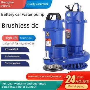 上海人民无刷直流潜水泵家用农业灌溉水泵48V60V72V通用