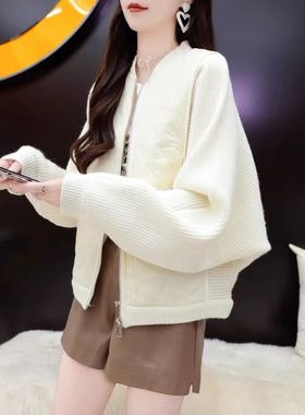 【甜甜圈专享】氣質独特假两件外套巨显瘦正肩韩版棉服12297