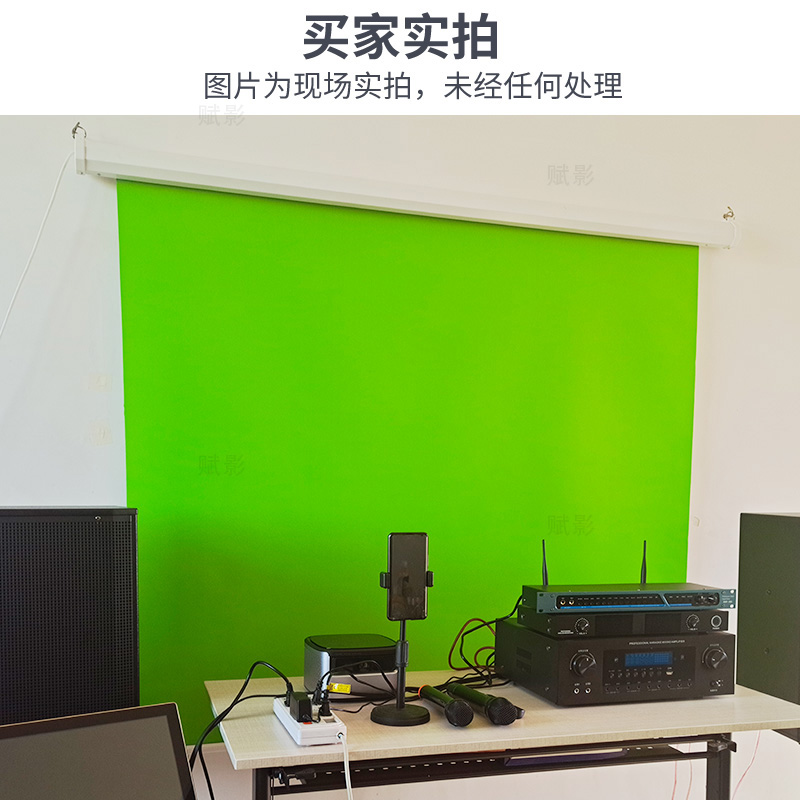 定制绿幕背景网红直播绿色抠图拍摄电动遥控升降R可定广告宣传喷