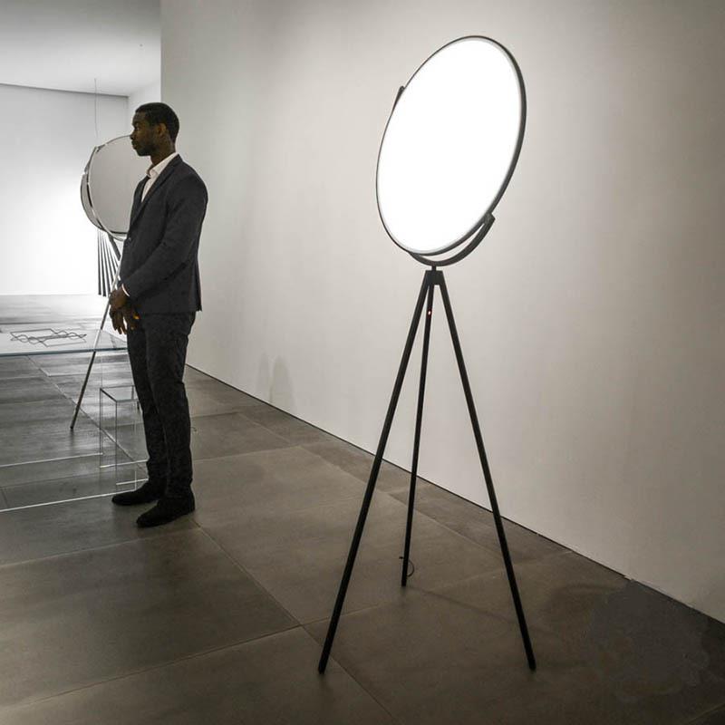 北欧落地灯具客厅卧室房间沙发灯创意个性意大利样板房月面落地灯