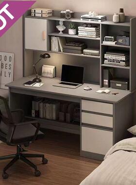 zsr学生书桌中小学生儿童学习桌书架一体桌椅套装课桌家用新款电