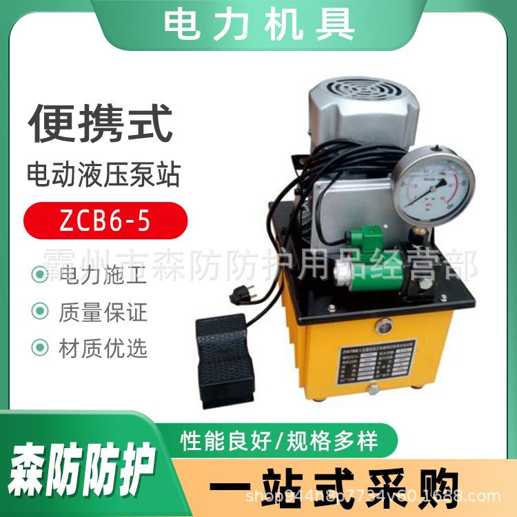 电动液压泵站ZCB6-5油压机脚踩液压泵站便携式小型液压电动泵站