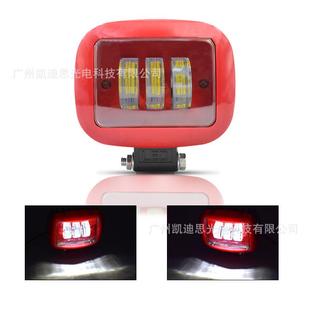 直销新款 摩托车 汽车工作灯 30w红色方形牧马人