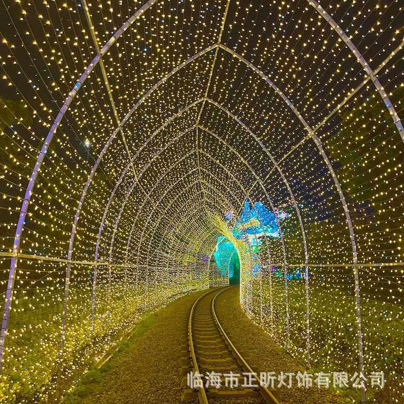 直销新款圣诞灯串大量LED彩灯闪灯串灯满天星七彩变色户外装饰氛