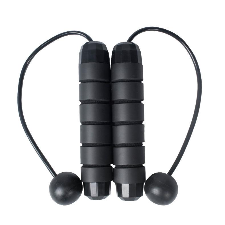 直销新款跨境亚马逊钢丝负重跳绳无绳球训练瑜伽运动体育轴承学生